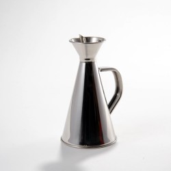 Stainless steel non-drip oil can - 25 cl