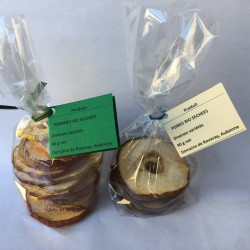Organic dried apples - 90 g - Artisanal product