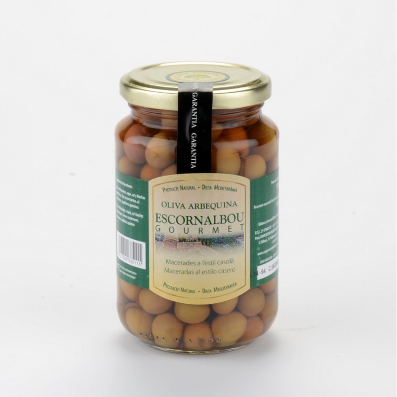 Arbequina olives with herbs - 220 g