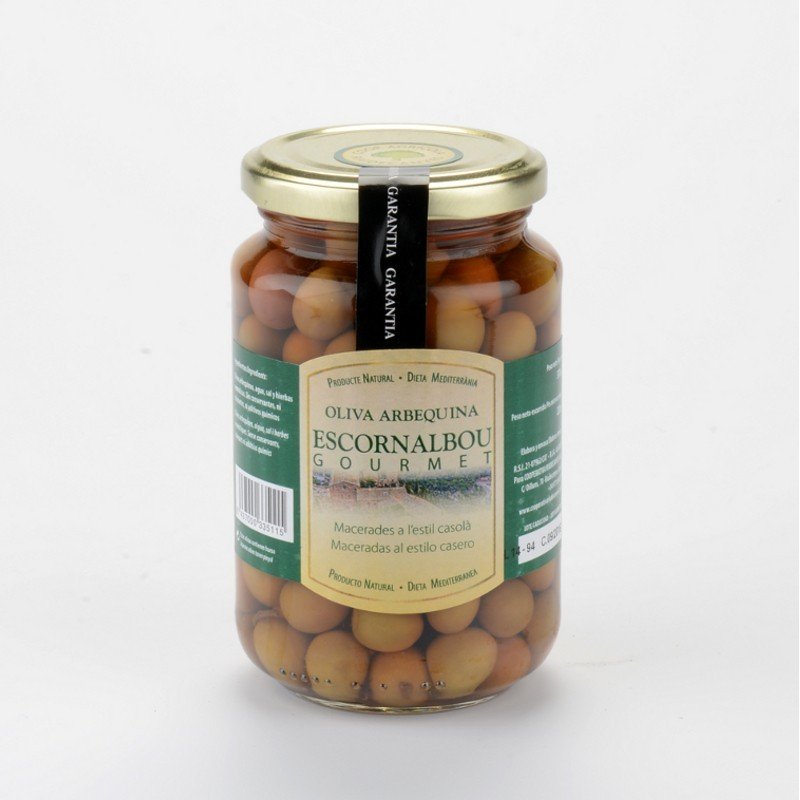 Arbequine-Oliven mit Kräutern - 220 g