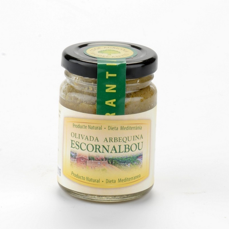 Pâte d’olive arbequine au basilic – 100 g