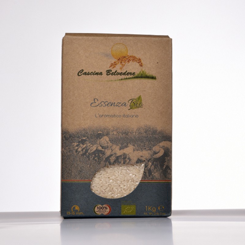 Riz parfumé Essenza (Basmati) biologique  – 500 g