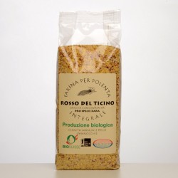 Organic "Rosso del Ticino" wholemeal cornmeal - 500 g